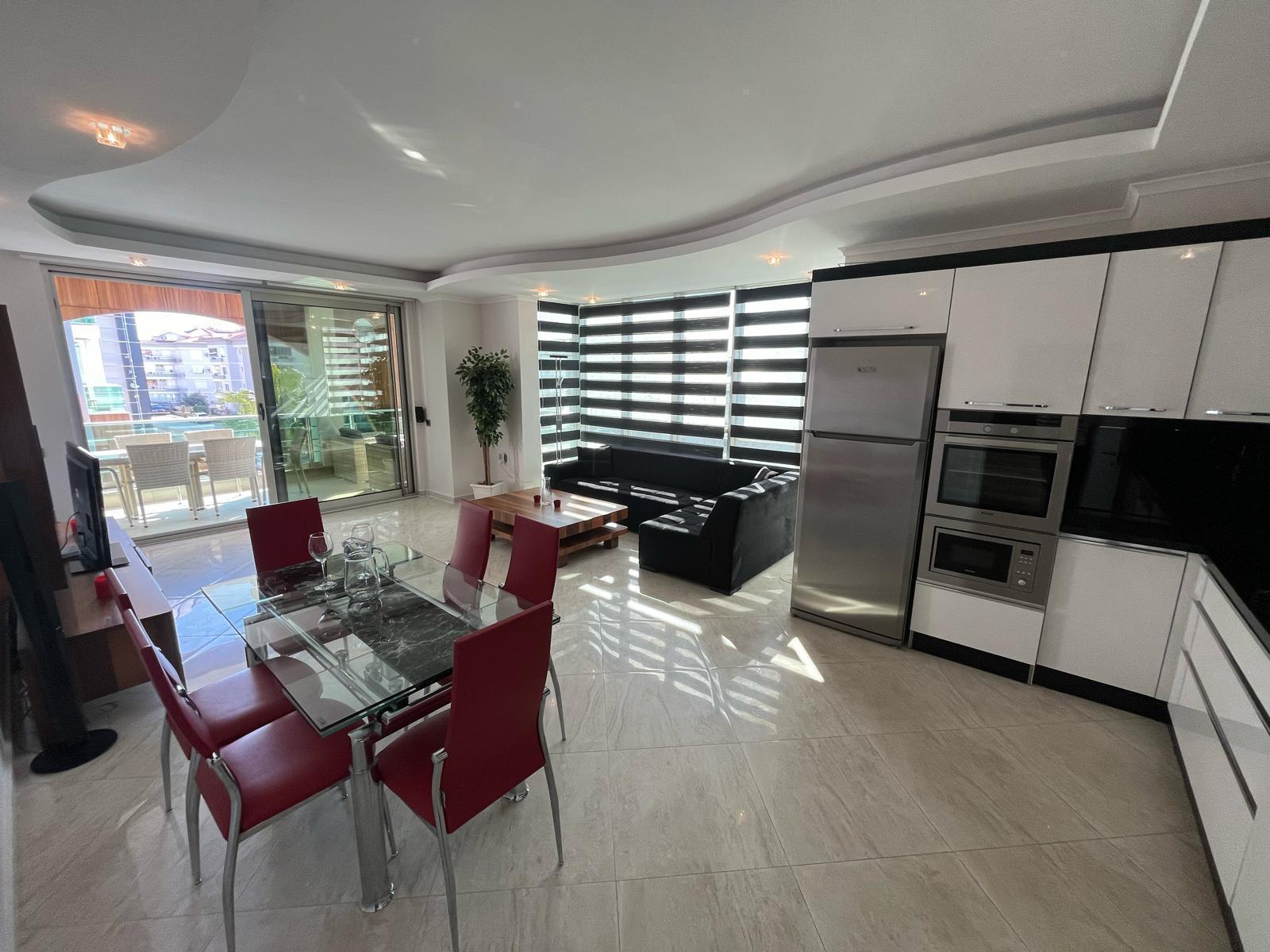 Image of A luxurious 2+1 apartment with an area of 130 m² in the center of Oba.